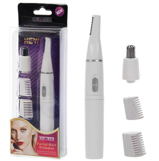 Tondeuse à sourcils et rasoir nez portable pour femme et homme.